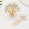100Pcs Mirror Disco Ball Food Dessert Fruit Toothpick Disposable Buffet Cocktail Picks for Birthday Party Wedding Decor Supplies