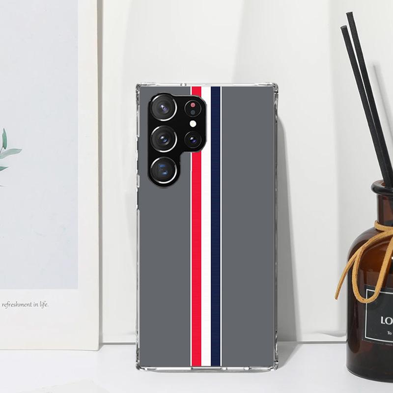 

Luxury Sports Line Cool Stripes Phone Case For Samsung Galaxy S26 S25 Edge S24 FE S23 S22 Ultra S21 Plus S20 + Art Fundas Back C Samsung S24