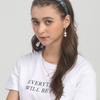LALA Rose Pattern Hairband P-BlackBlue