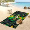 Brasilien Fußball Druck Strandtuch Schnelltrocknend Super Saugfähig Weiches Badetuch zum Schwimmen Strand Reisen Fan Souvenir Geschenk
