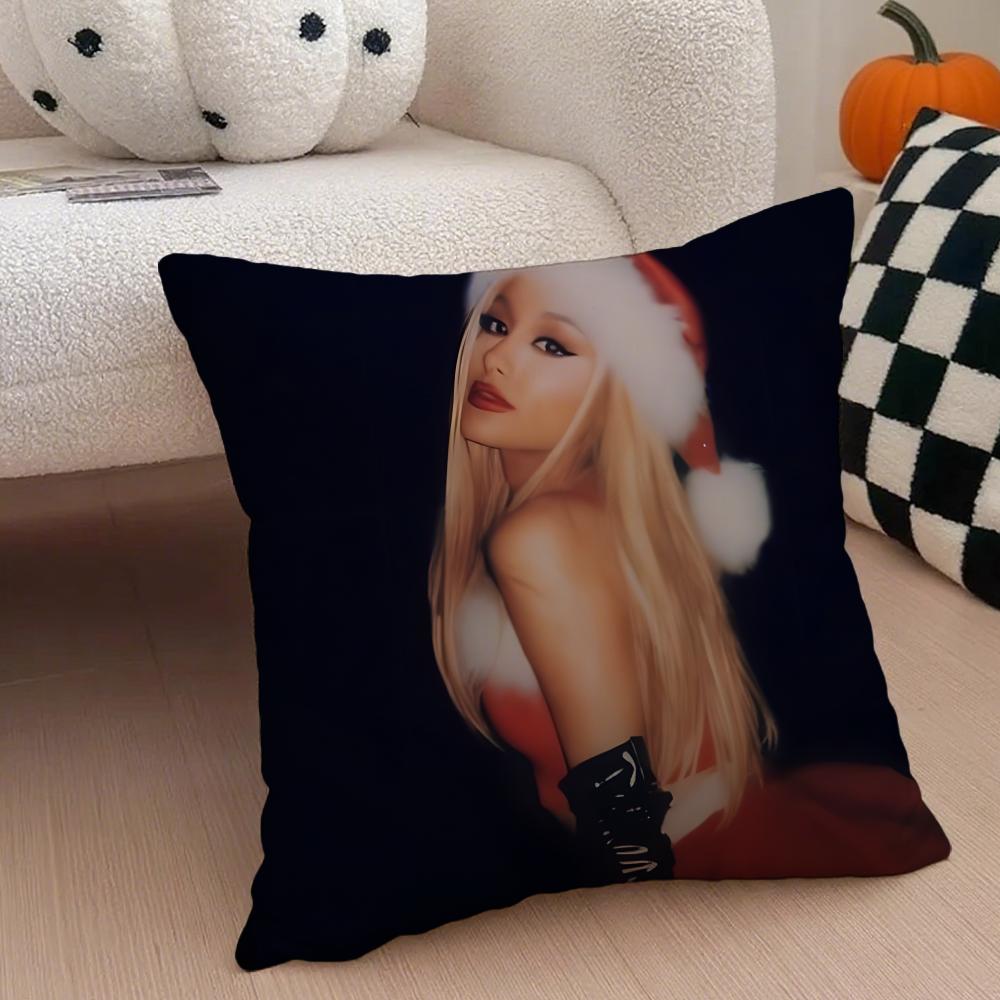 Capa de Almofada Ariana Grande Fronha de Linho Almofada Macia Respirável Protetora Decoração de Sala de Estar