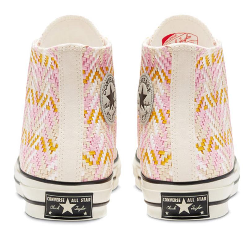 Converse 1970s All Star Chuck 70 Hi Trendy Comfort High-Top Canvas Shoes Unisex Pink Orange