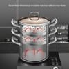 Kambach 3-Layer 304 Stainless Steel Steamer Pot