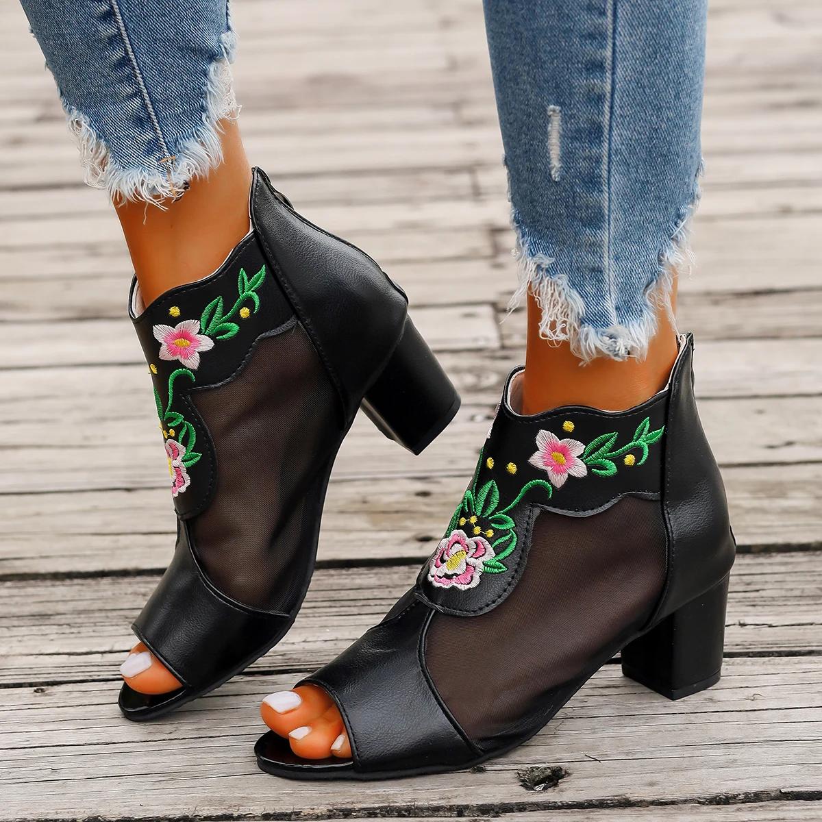 

Женские сандалии летние новые модные дизайнерские полые сетчатые дышащие босоножки на высоком каблуке на платформе сексуальные туфли для вечеринок женские Zapatos 41