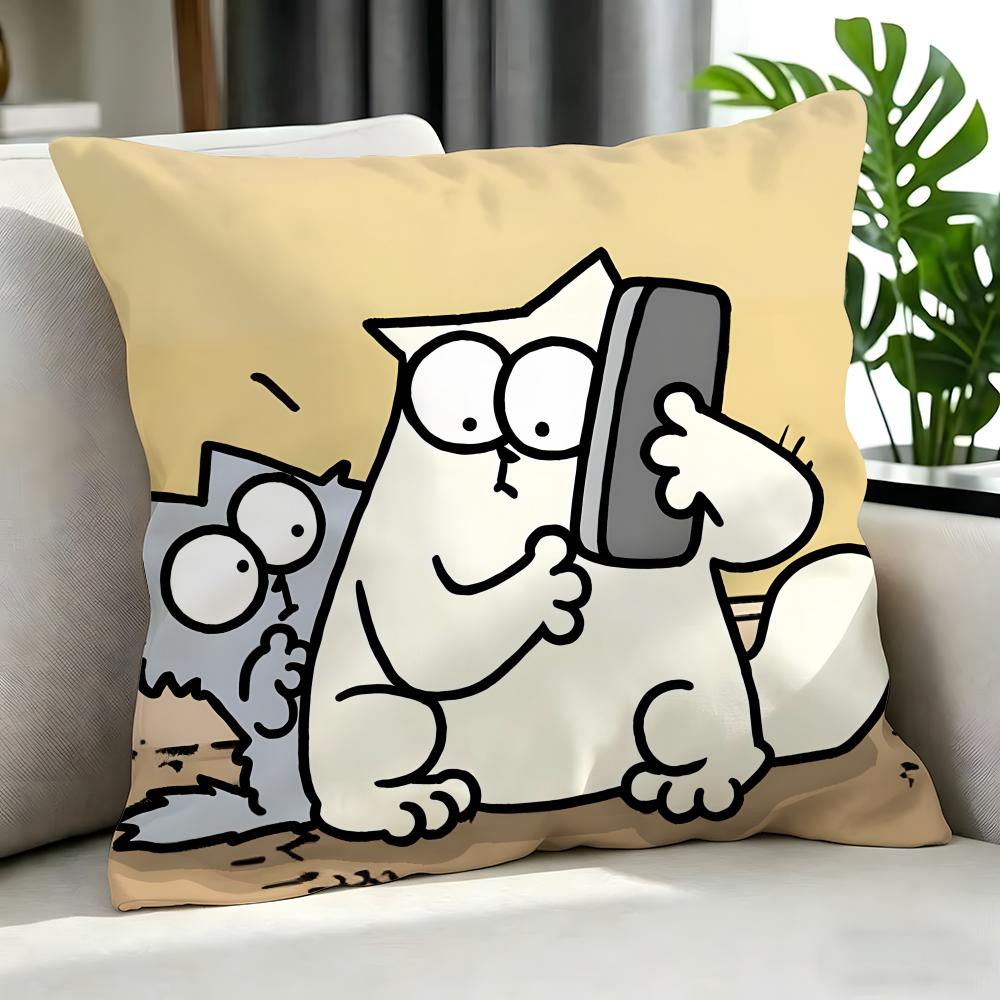 Cartoon Simons Cat Cushion Cover Cushion Cover Set Pcs X X X Pillowcase Decorative Sofa Home Decor