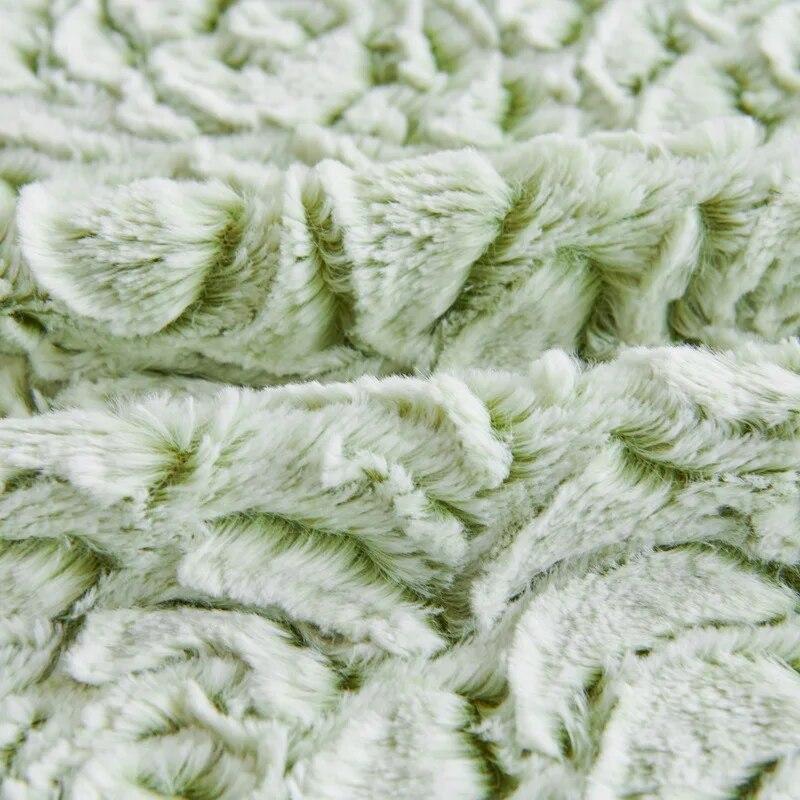 Rose Plush Sofa Cover Universal One Piece Non Slip Thicken Couch Blanket Soft Towel Slipcover