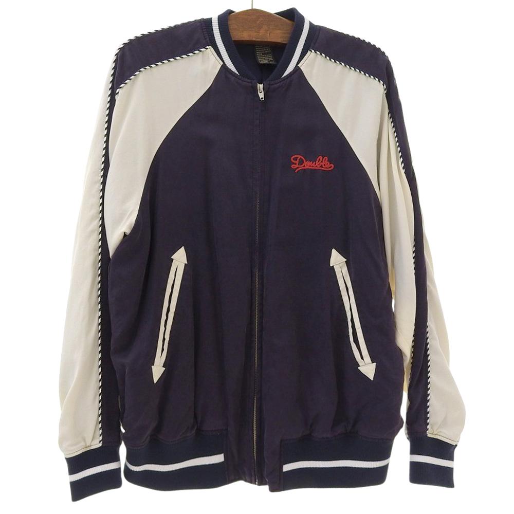 D/him Men's Zip-up Stadium Jacket, Purple and Navy, Size 48, 25 Stainless Steel Jacket 48 Purple / navyUsed