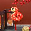 Chinese Style Snake Plush Doll Year of The Snake Mascot Toy Cute Zodiac Stuffed Animal Realistic Doll