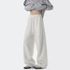 American Retro Lazy Wind Scimitar Pants Trendy Brand Wide-leg Gray Sweatpants Retro Loose Straight Casual Pants