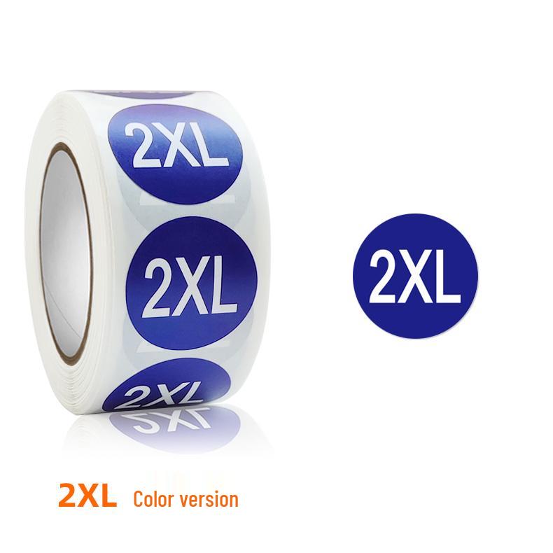Self-Adhesive Round Size Stickers for Apparel & Footwear