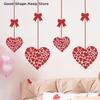1pcs Valentine's Day Heart-shaped Stickers Atmosphere Decorative Stickers,For Glass Windows And Display Windows, Window Stickers