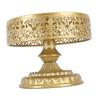Dessert Stand Golden Cake Holder Lace Design Easy Assembly Round Treat Display for Party