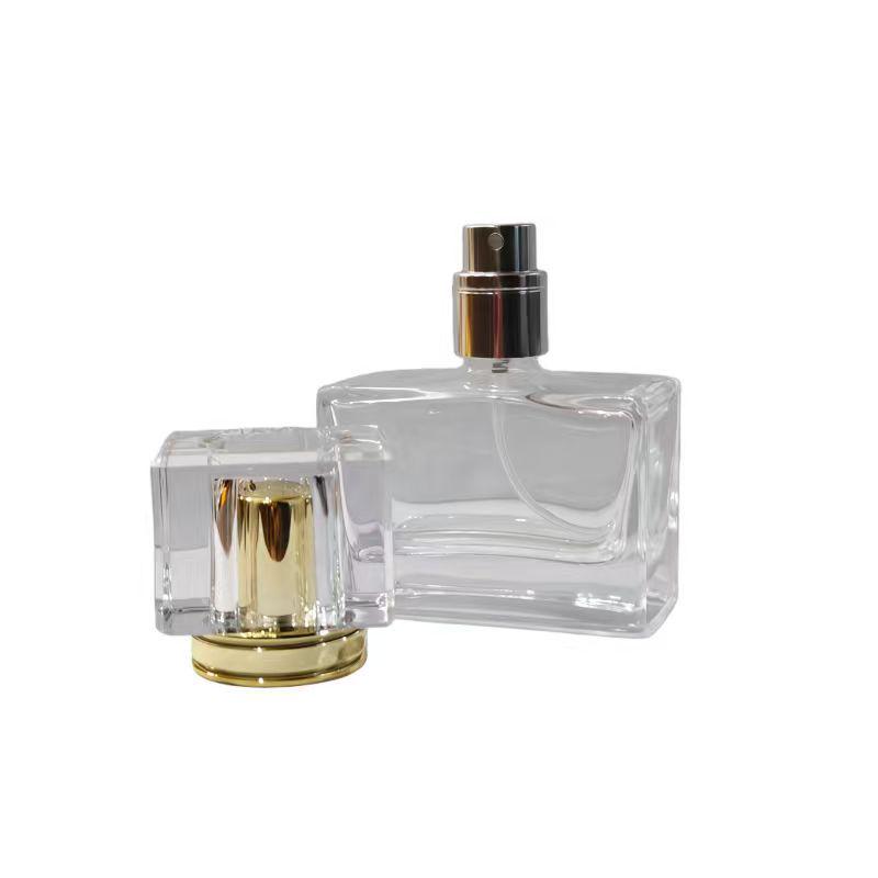 30ml Premium Refillable Glass Perfume Spray Bottle with Crystal Cap