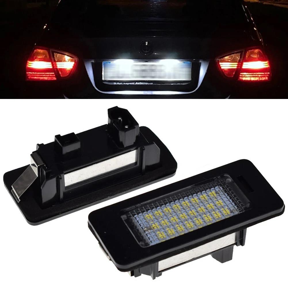 6000k White No Error Led Number License Plate Light License plate Light For BMW E90 E91 E92 E61 E60 E70 E71 License Plate Lights 2