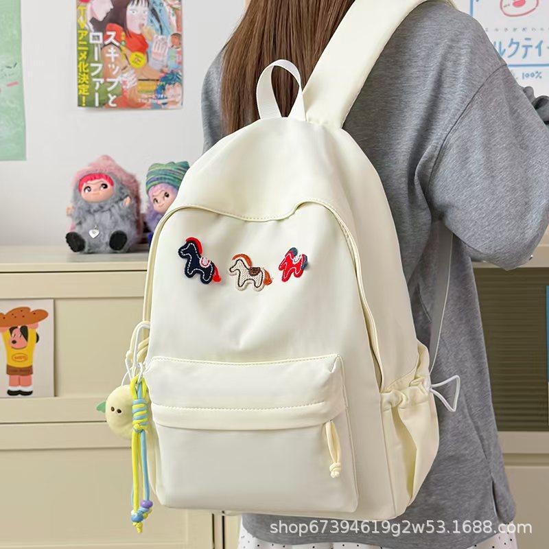 Schoolbag Korean Ins Schoolbag Girls Junior High School Students Cute Backpack 1011 New High School Students Large Capacity Lightweight Backpack