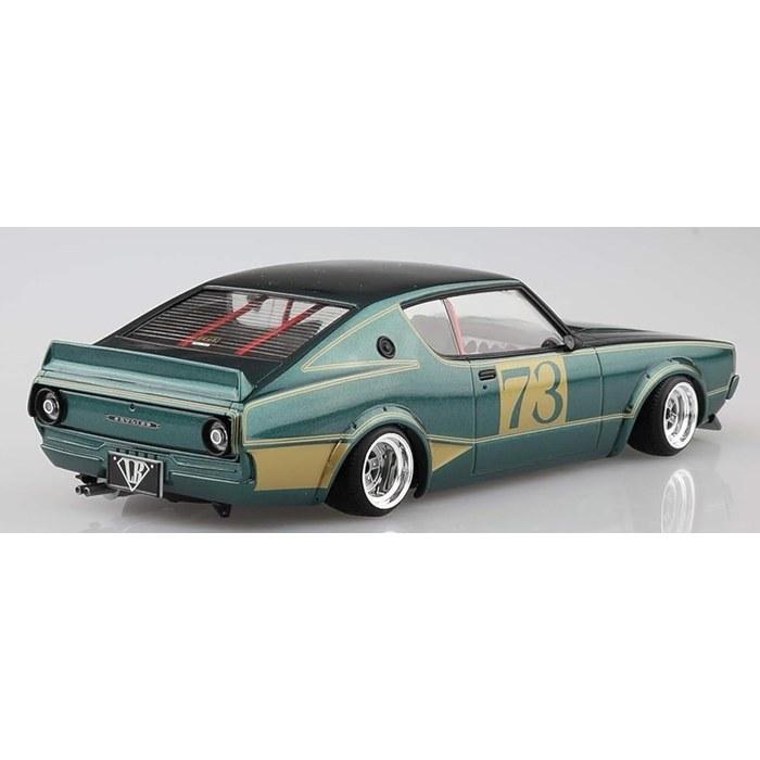 Aoshima 1/24 Liberty Walk LBWorks Kenmeri 2Dr First Version Plastic Model Kit (21.7 x 8.2 x 32.7 cm)