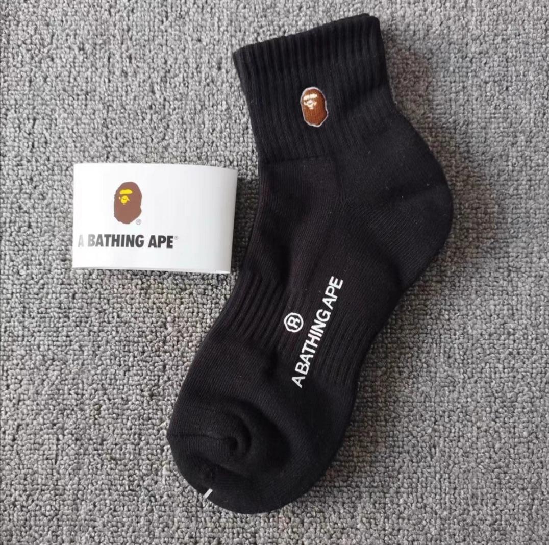 

Носки унисекс средней высоты с однотонным принтом «Голова обезьяны» для повседневных занятий спортом, весна и осень. One Size