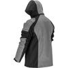 Softshell Jacket With Hood, Gray-Black-Red, "", Ce, Lahti
