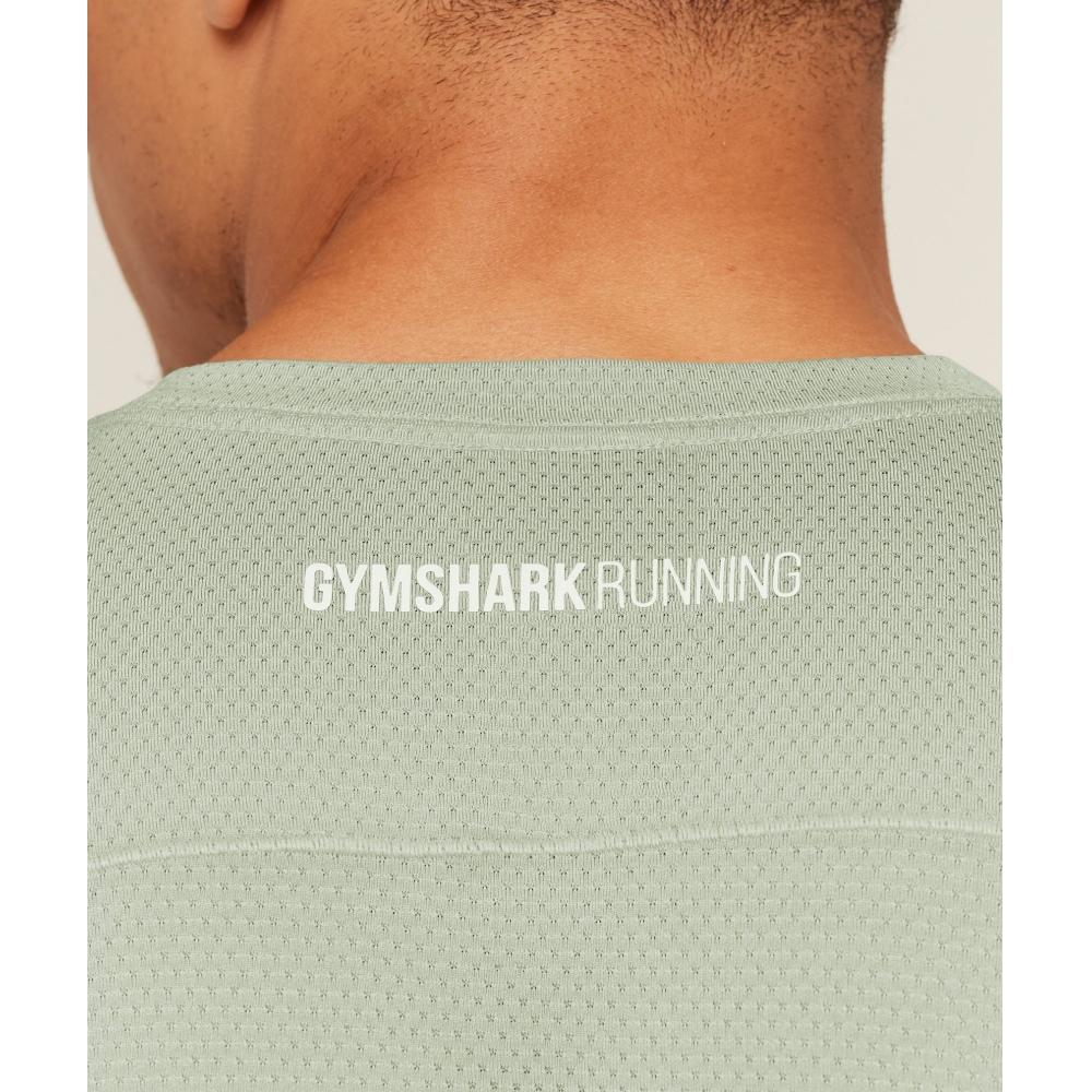 Gymshark Running T shirT Gs Haze Green A3c2s Edc3