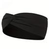 Solid Color Knotted Headband with Elastic Wide Headband and Anti Slip Headband, Suitable for Gym Exercise Yoga