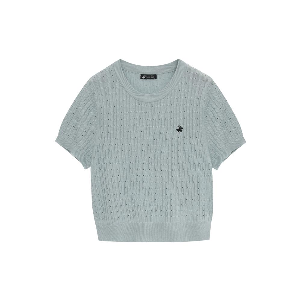 BHPOLOCLUB Women'S Summer Cable Punch Knit 6 Colors Tk248