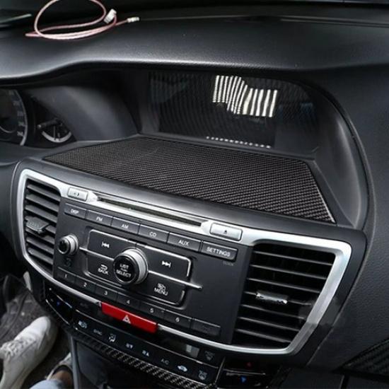 For 2013-2017 Honda Accord Central Console Lower Panel Cover Trim Carbon Fiber