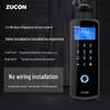 ZUCON 2.4G Wireless Fingerprint Password Access Control System for Glass Doors CN plug (adapter included)