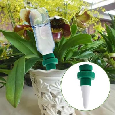 4PCS Self-Watering Dripper Auto Irrigation Watering Spike Indoor Travel Potted Plant Water Can Ceramics Water Seepage Device