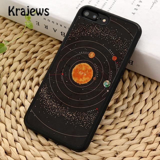 Krajews Solar System Planet Constellations Phone Case For iPhone 17 Air 16 15 14 plus 11 12 13 pro max coque Fundas