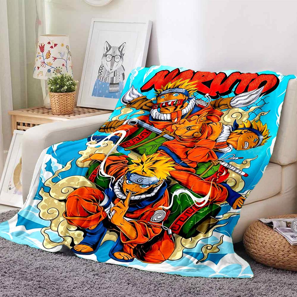 1pc Naruto, Anime Blanket Lightweight Flannel Blanket Throw Blanket For Sofa, Bed, Travel, Camping, Livingroom, Office, Couch