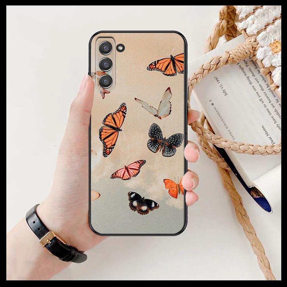 Husă de telefon cu model frumos de fluturi Pentru SamSung Galaxy s6 s7 S8 S9 S10E S20 S21 S5 S30 Plus S20 fe 5G Lite Ultra Edge