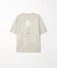 EZIO Glitch Flower T-Shirt_Sand Beige