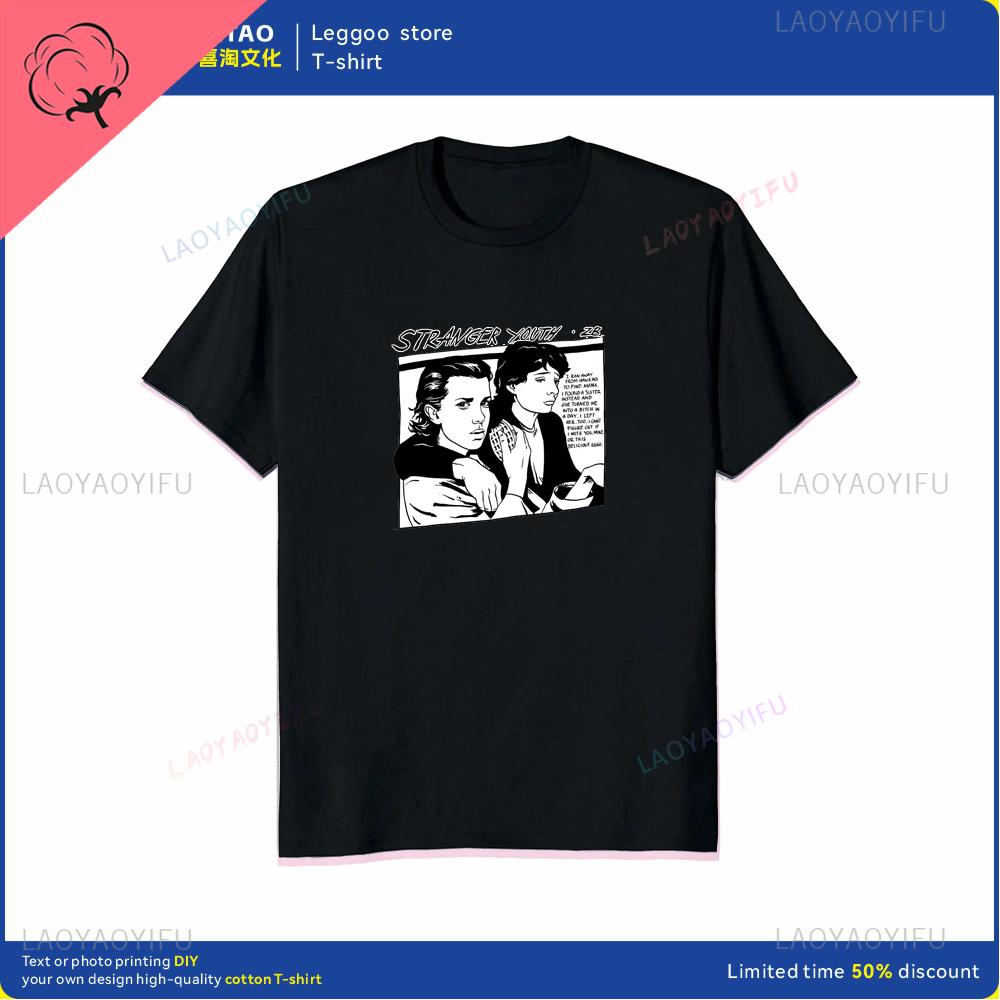The Unique Sonic Youth Retro Rock Tshirt Is a Fashionable and Trendy Streetwear for Casual Shortsleeved Cotton Men and Women