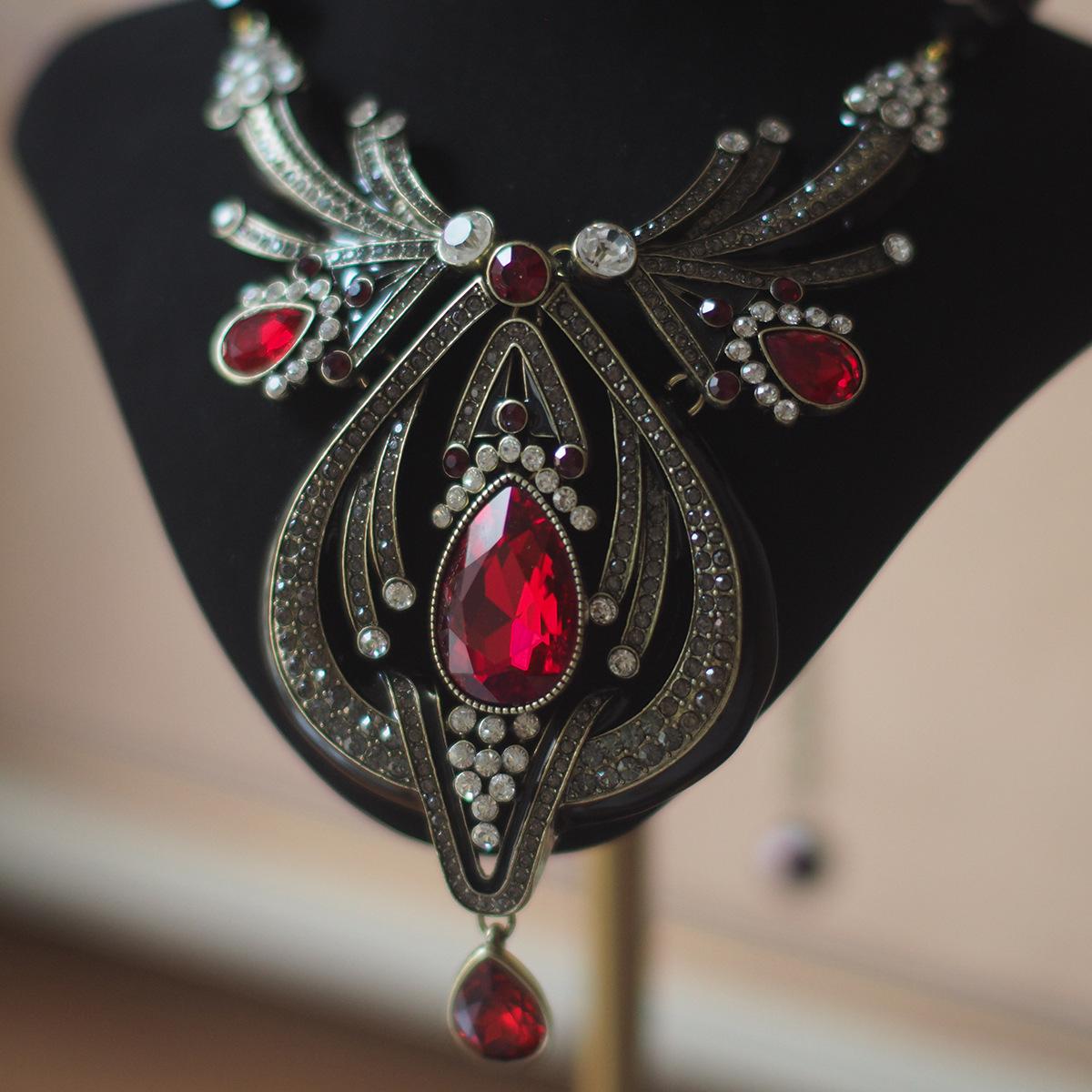 

Роскошное ожерелье из хрустальных бусин Ruby Gaoding Heavy Industry