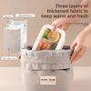 Large Capacity Lunch Box Bag Waterproof Insulated Bag Portable Thickened Handbag for Students And Office Workers