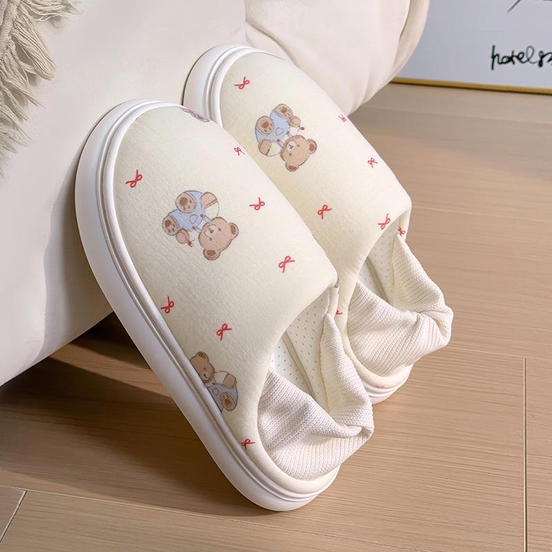 New Shoes Spring, Summer and Autumn Thin Waterproof Cotton Shoes Pregnant Women Postpartum Bag and Soft-soled Slippers
