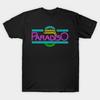 Men Black Print T-shirt Cinema Paradiso No-Cut Transfer Paper Print Cotton Tshirt