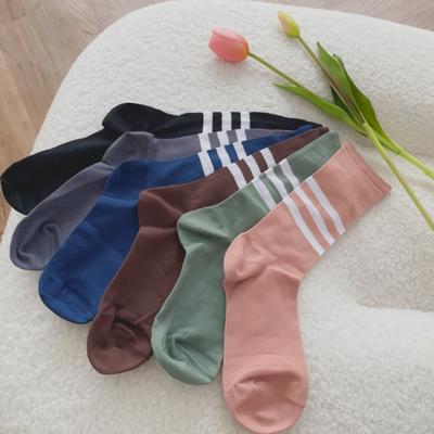 Winterfarbene Linie Knöchelsocken (10ea)