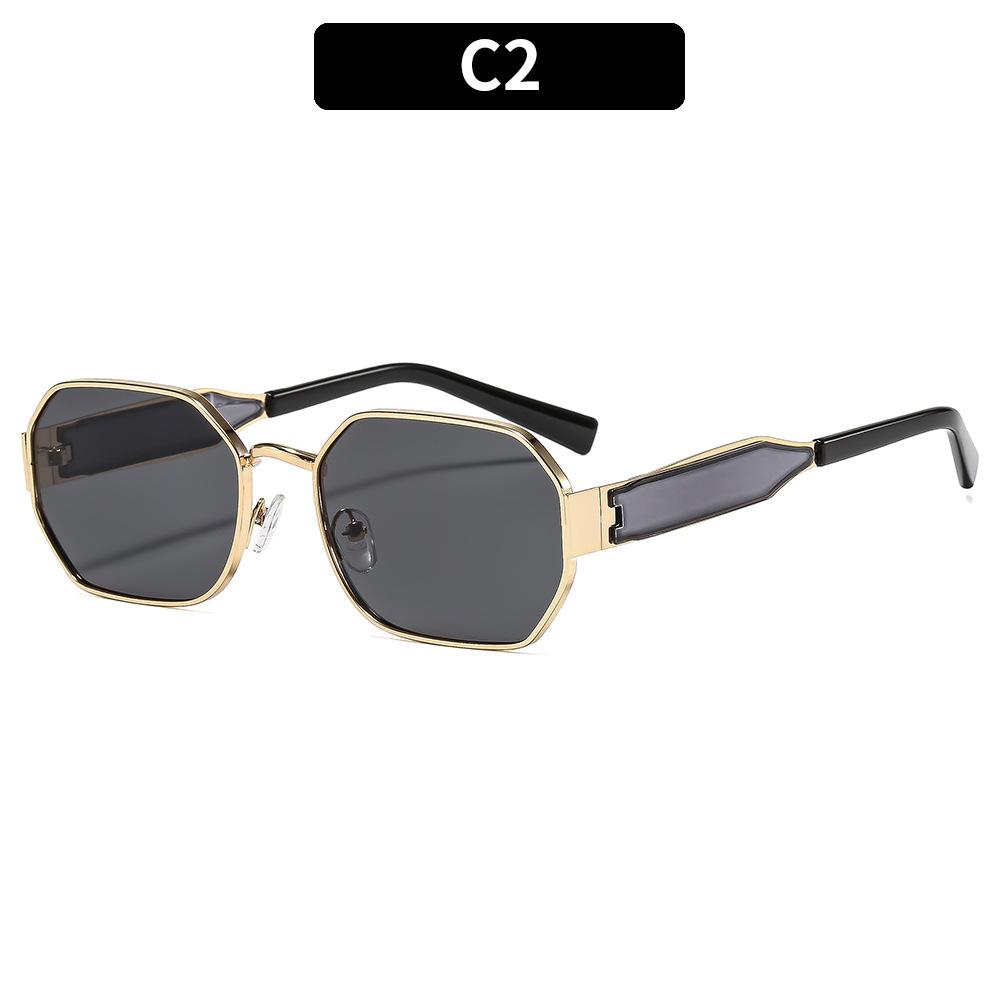 Women's Sunglasses, Metal Polygonal Sunglasses, Men's and Women's Fashion Sunglasses