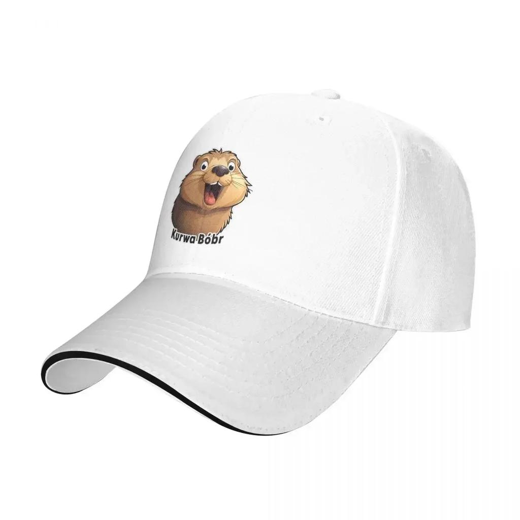 Bobr Bober Kurwa Baseball Caps Casual Sandwich Hats for Men Women Adjustable Hats Cap Outdoor