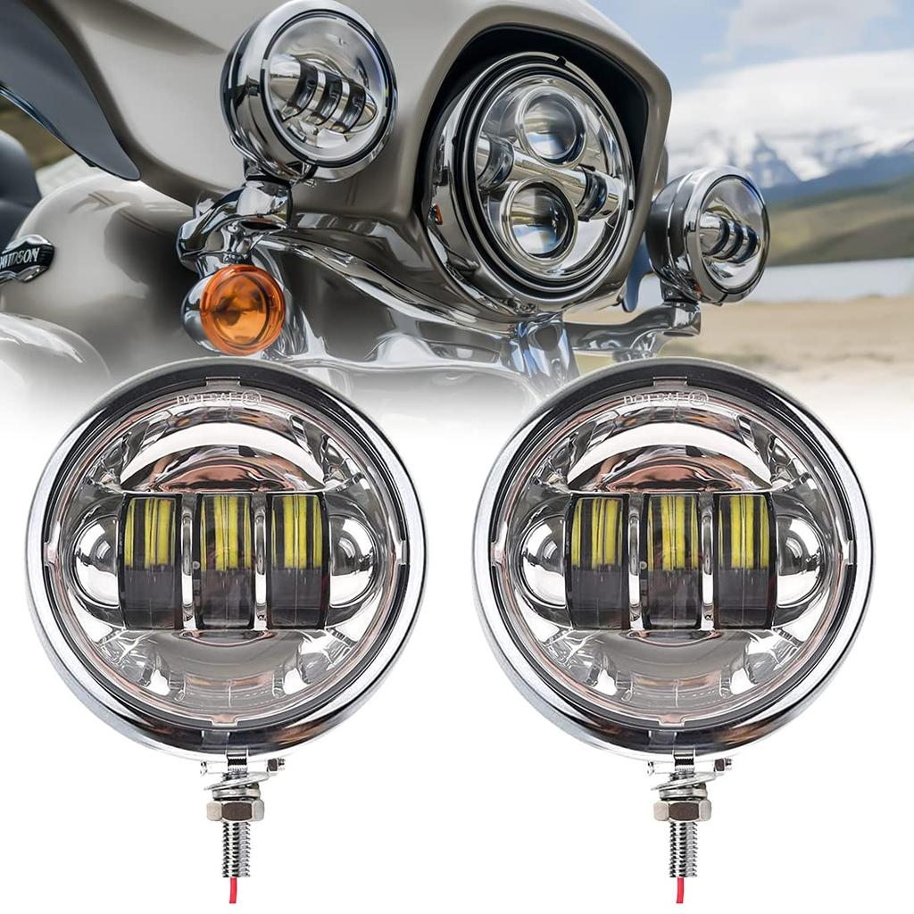4.5 Inch Headlight Harley Davidson Motorcycle Car Universal Refurbishing LED Fog Lamp Auxiliary Light