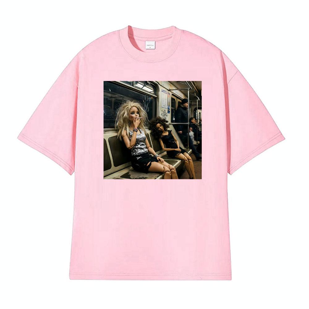 Doll Party Meme Graphic Meme T Shirts Unisex Women Short Sleeve Casual Gothic High Street Tshirt Fashion Retro 100 Cotton T Shirt
