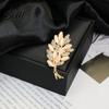 Vintage-inspired Brooch Retro Style Flower Plant Design Suit Lapel Pin