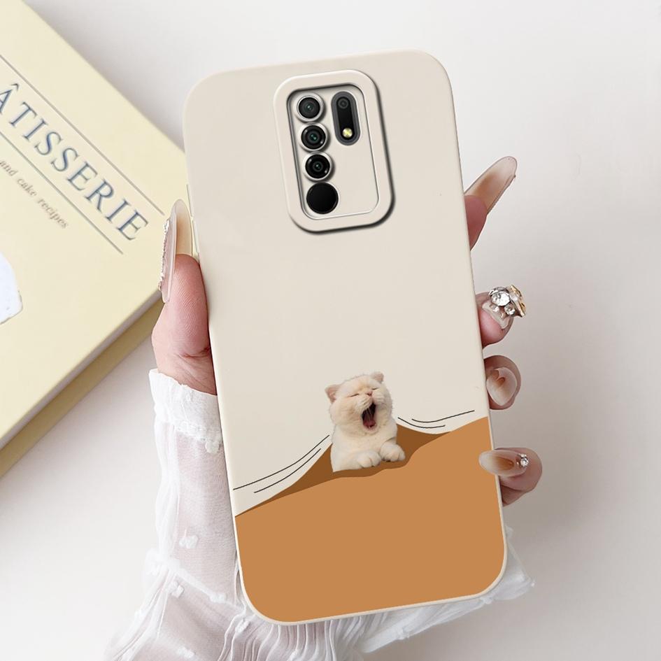 

Для Xiaomi Redmi 9 Чохол 6.53 Милий Панда Авокадо Квадратний Силіконовий Матовий Чохол для Телефона Для Xiaomi Redmi 9 Prime Poco M2 Redmi9 Funda Redmi 9