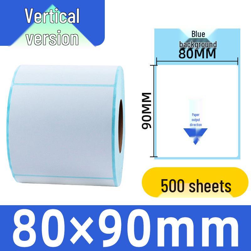 Durable 100x100 Self-Adhesive Thermal Label Paper for Supermarket Barcodes & Express Waybills