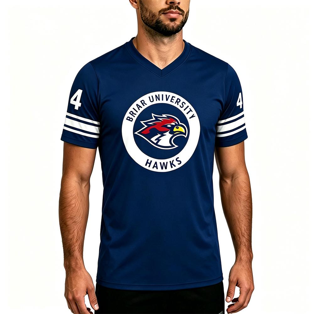 Off Campus Briar University Hockey Jersey Graham 44 Logan 22 Style Sports Tee Men Women Retro College Style V Neck T-Shirt