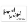 50-Pack White Thank You Greeting Cards for Holiday Gift Packaging and Decoration