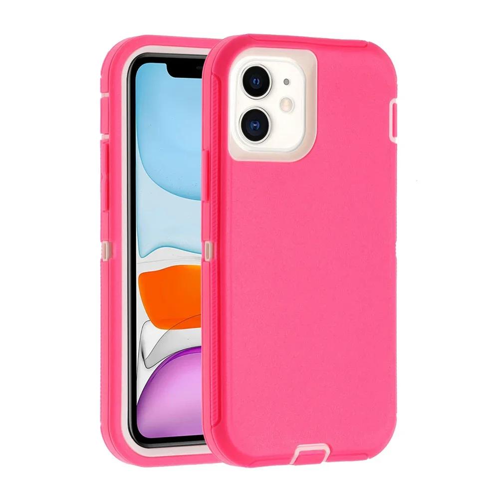 Premium 3IN1 Heavy Duty Ott Anti-Drop Phone Case For IPhone 17 16E 15 14 Plus 13 12 11 Pro Max Box Shockproof Protection Cover