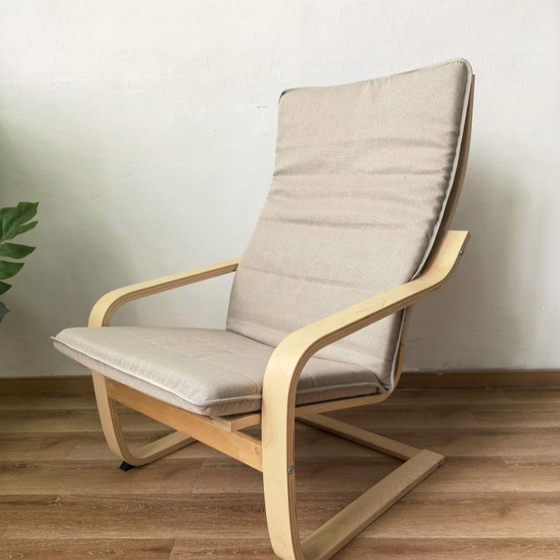 Birch Wood Recliner Bonn Armchair - Adult Leisure Chair for Balcony and Pregnant Women.