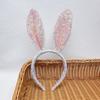 Cartoon Bunny Ears Headband Glitter Rabbit Ear Hairband Fashion Easter Bunny Headband  Girl